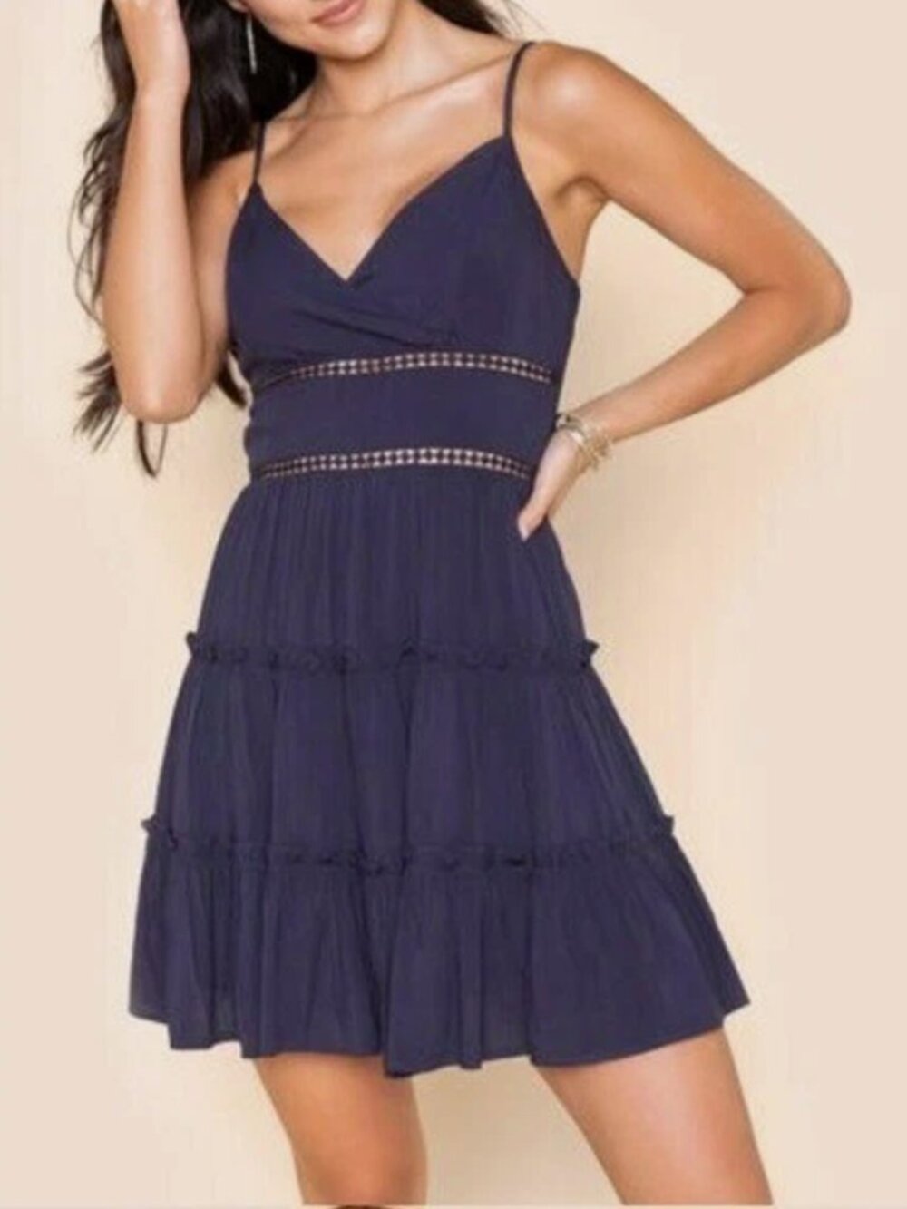 Altar'd State size small women's navy blue sundress